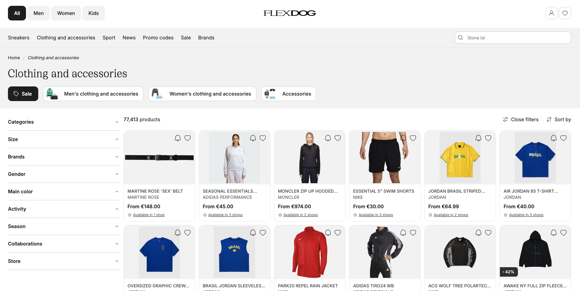 FLEXDOG — Kategorie